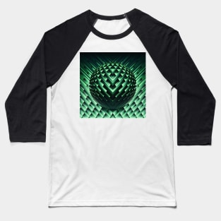 space invaders as a green sphere Baseball T-Shirt